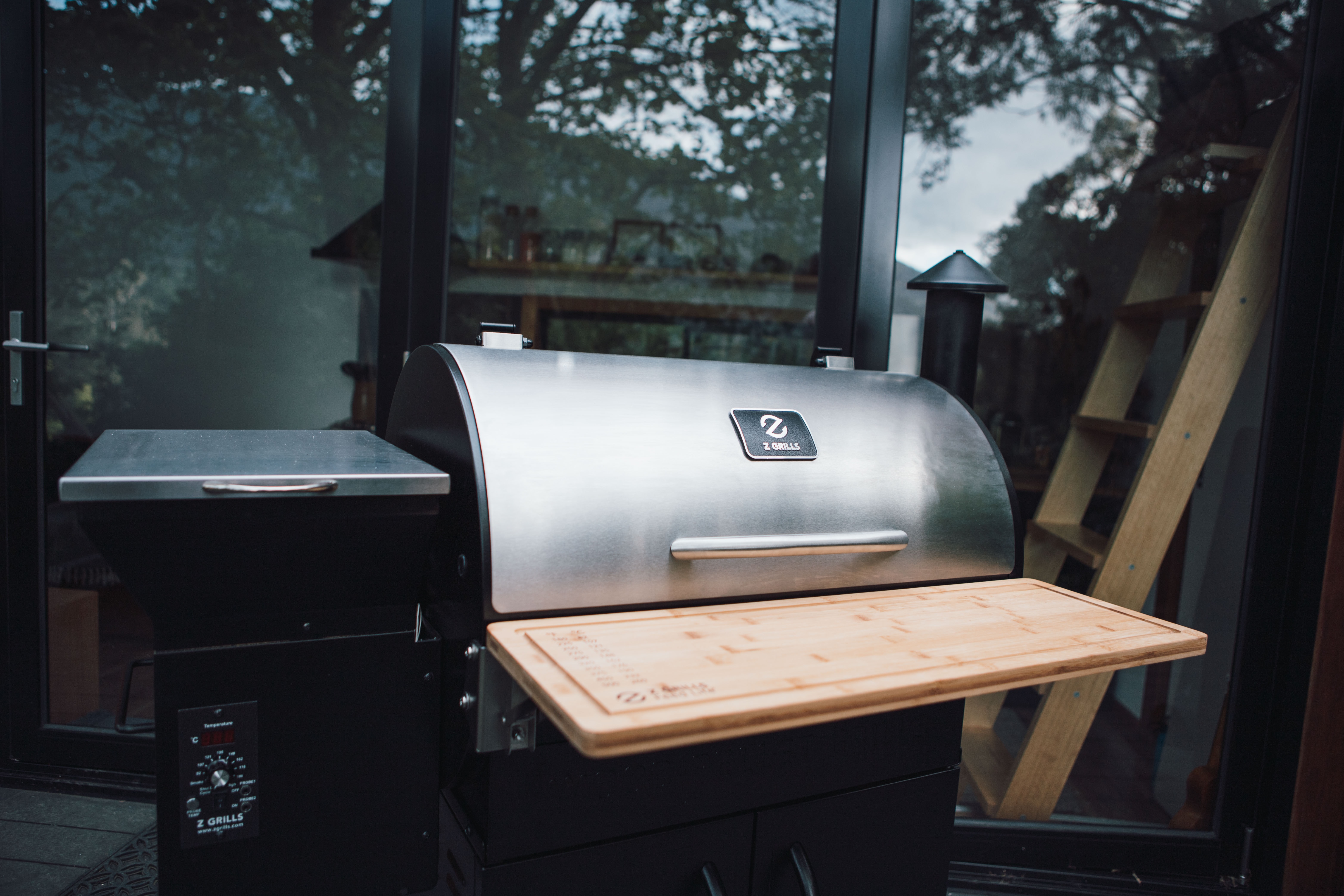 a large smoker grill