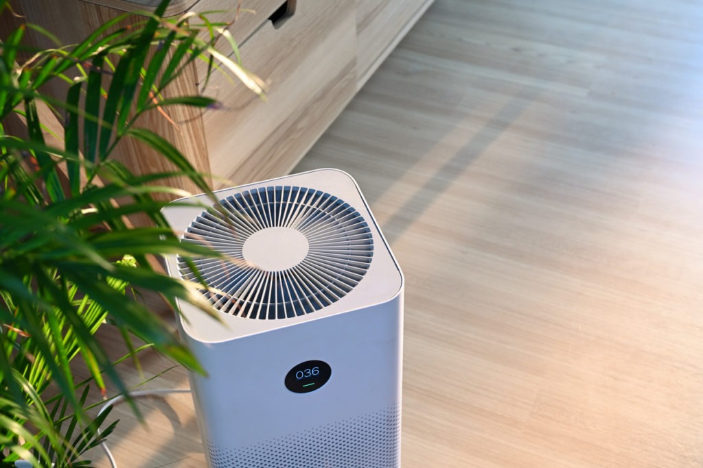 an air purifier inside the house