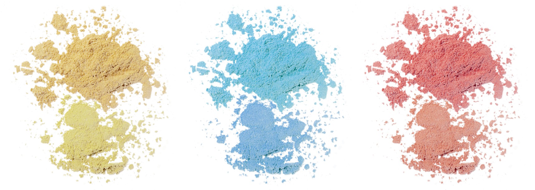 Different colors powder