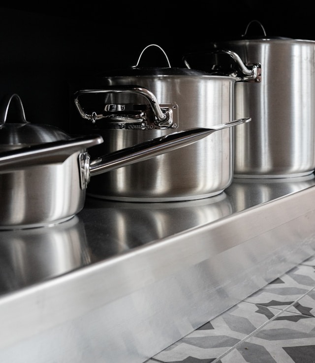 stainless steel cooking pots