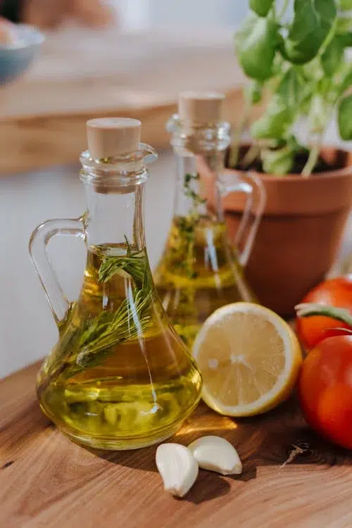 ingredients at table