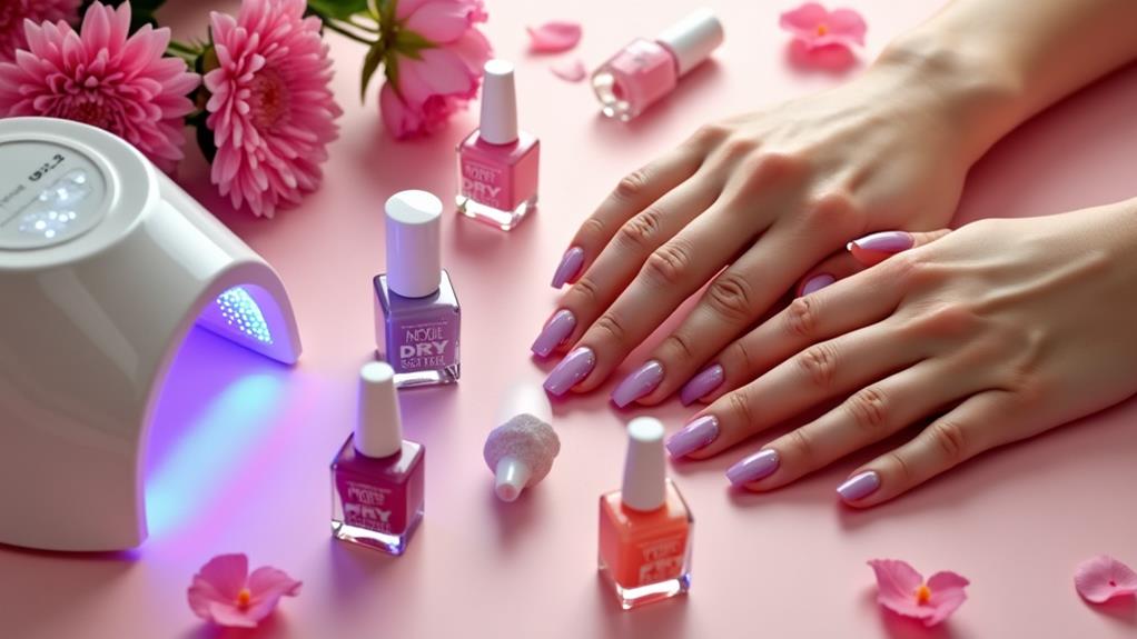 quick drying nail polish system