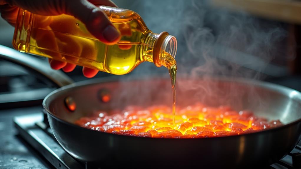 oil application on heat