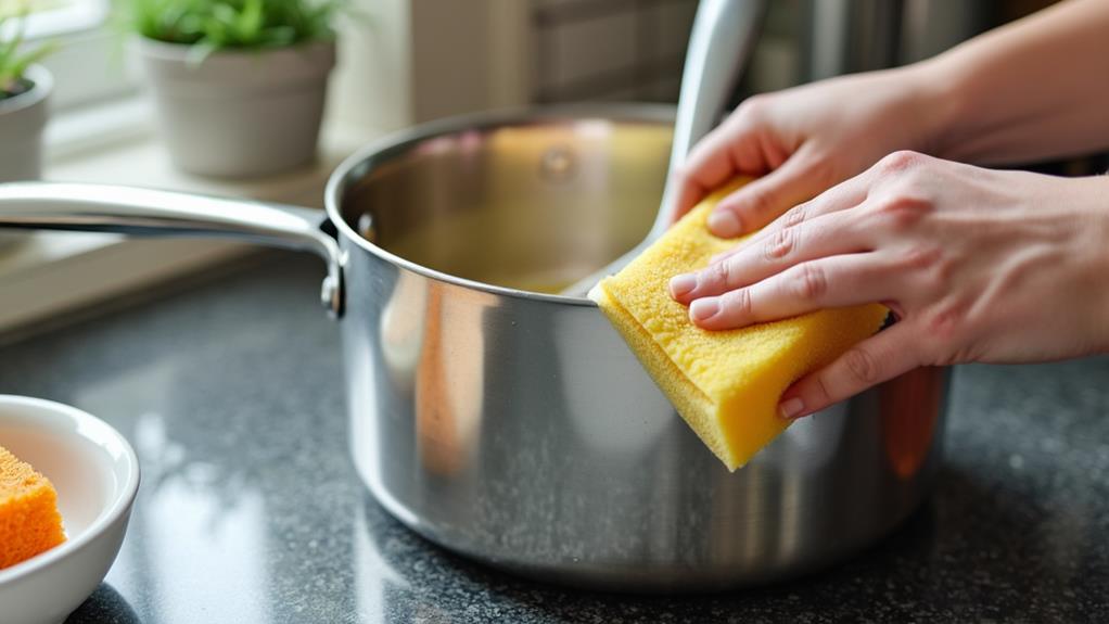 vinegar solution application process