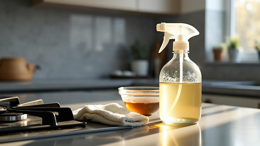 use vinegar solution method