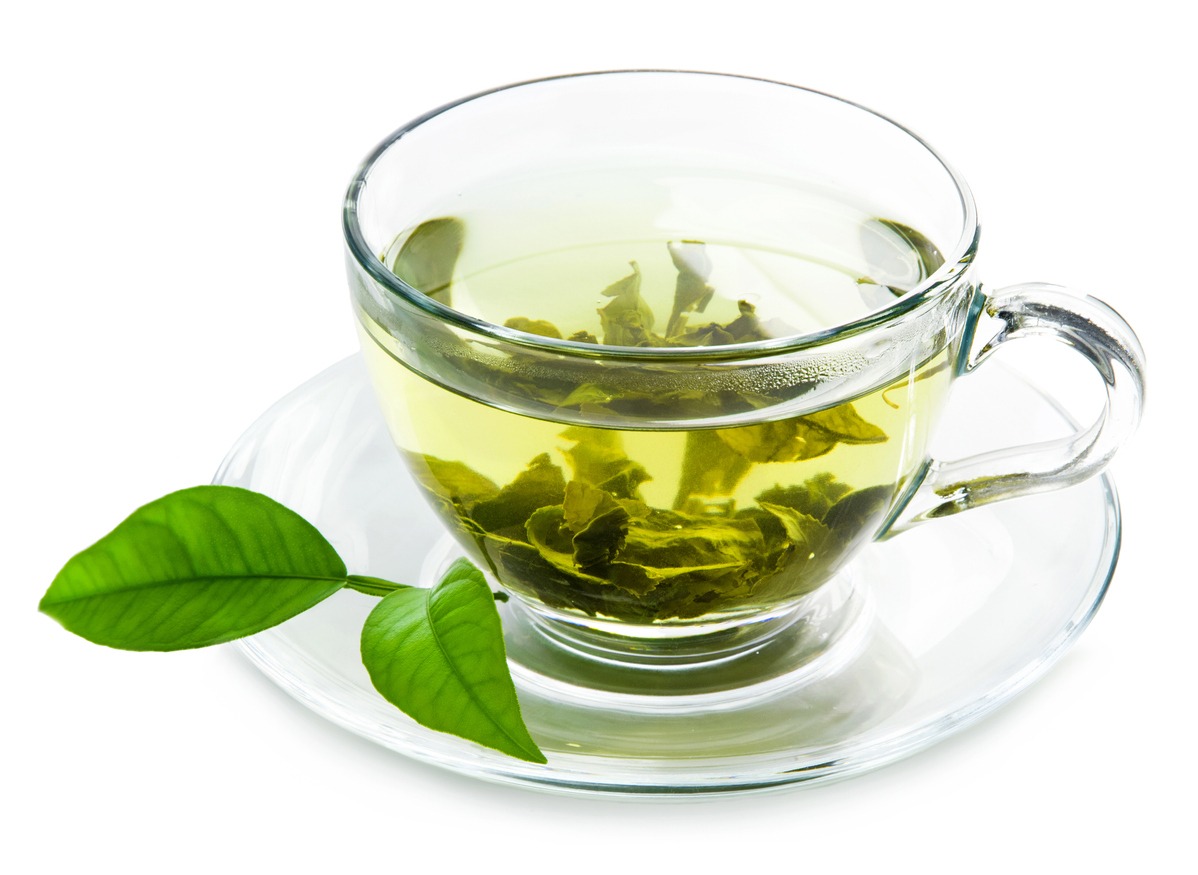 A cup of green tea