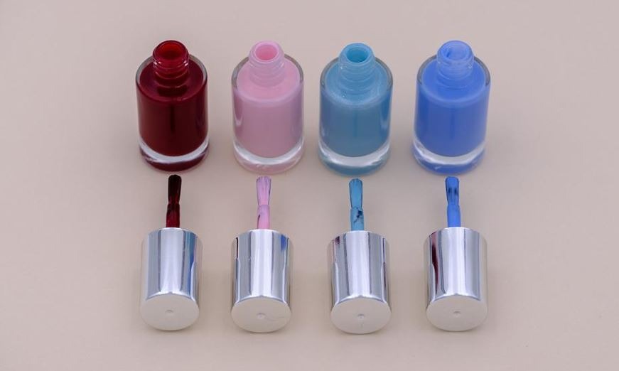 bottles of crème nail polishes