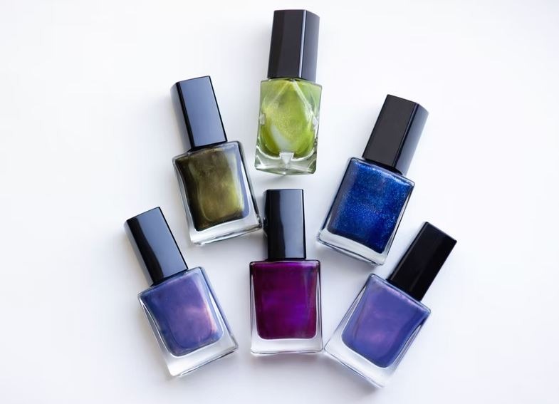 holographic nail polish bottles