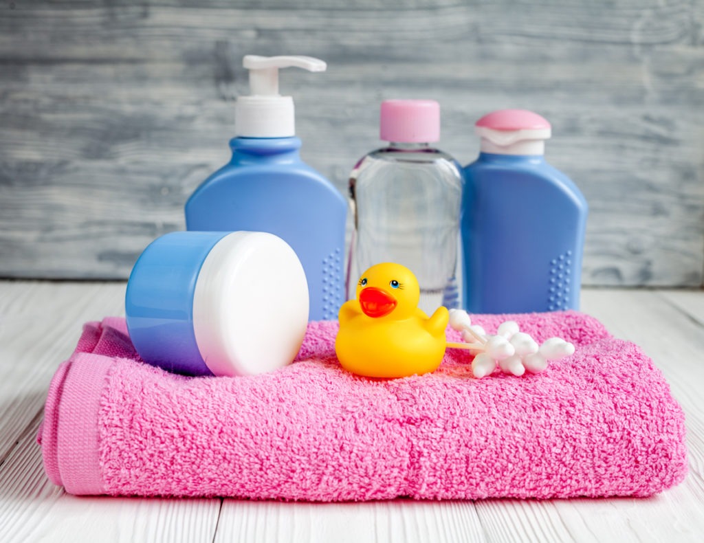 Different baby bath products