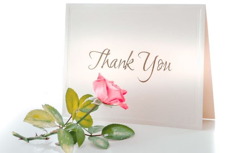 A Letter or Thank You Card