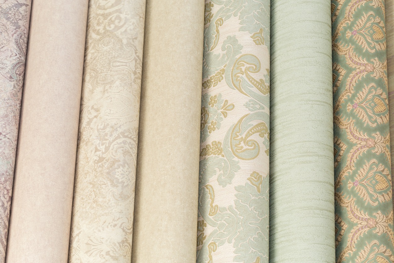 trendy multicolored modern design rolls wallpaper as background
