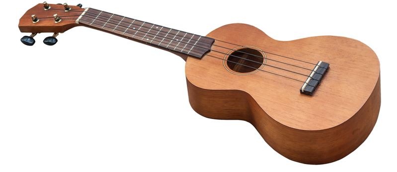 ukulele in white background