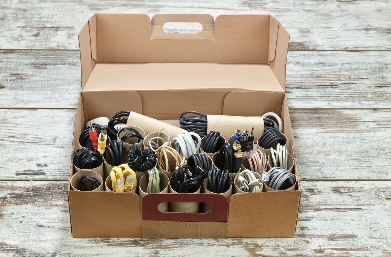 Hide Your Cords in a Box