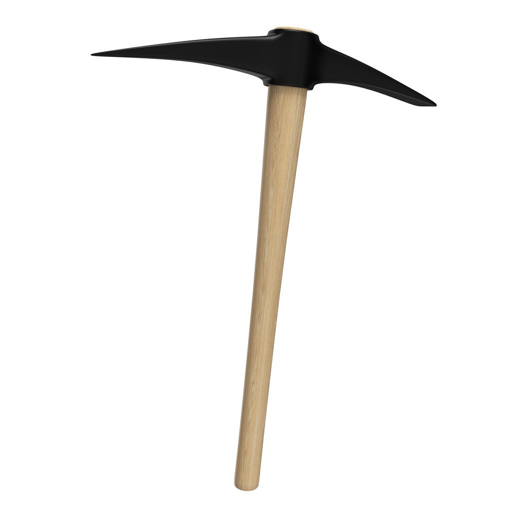 Pickaxe Isolated. 3D rendering