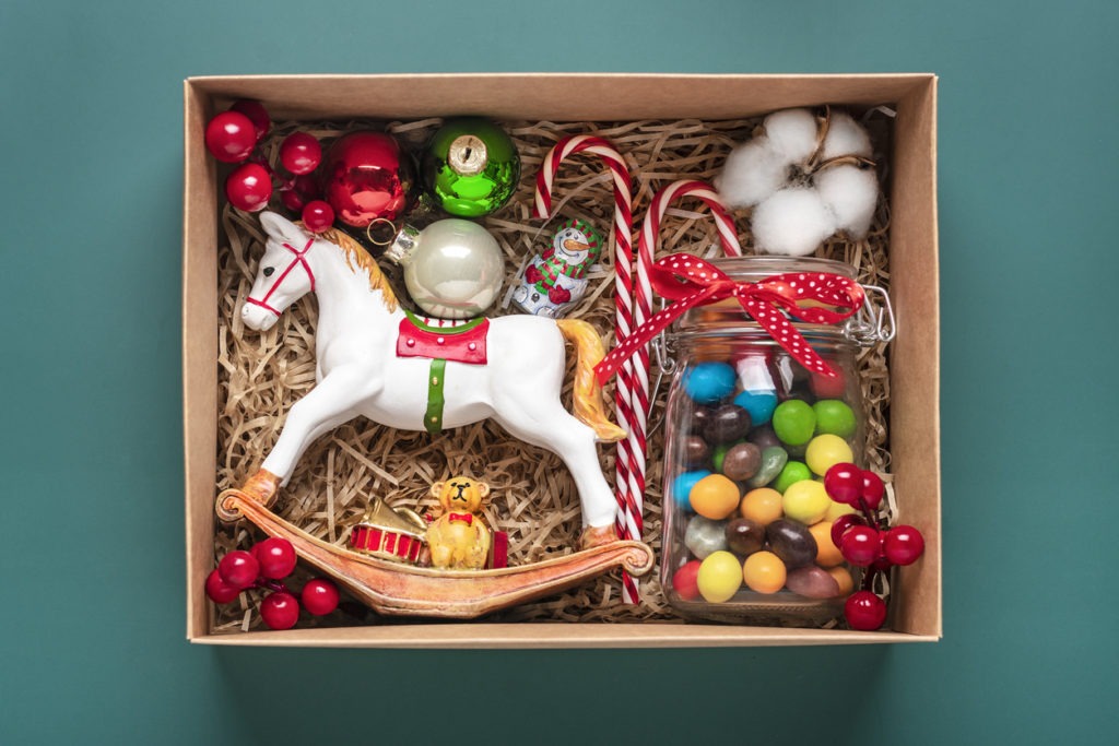 Handmade care package, seasonal gift box