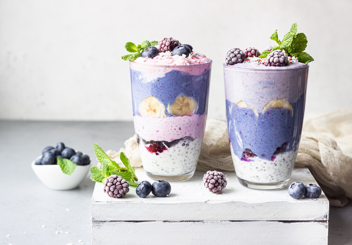 Protein fruit Pudding