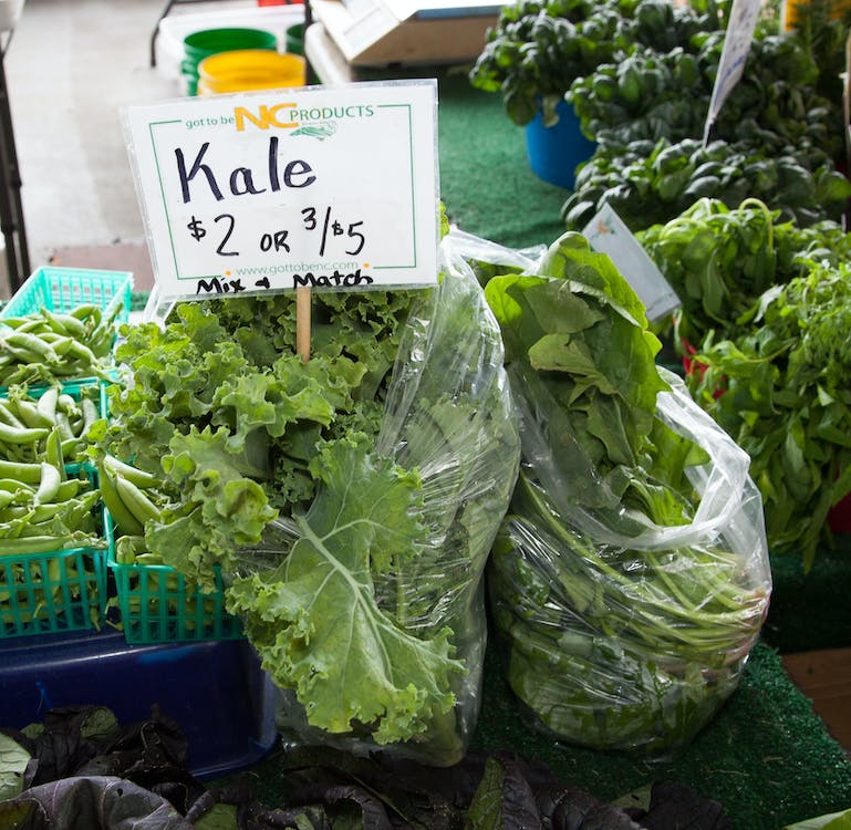 kale in the market