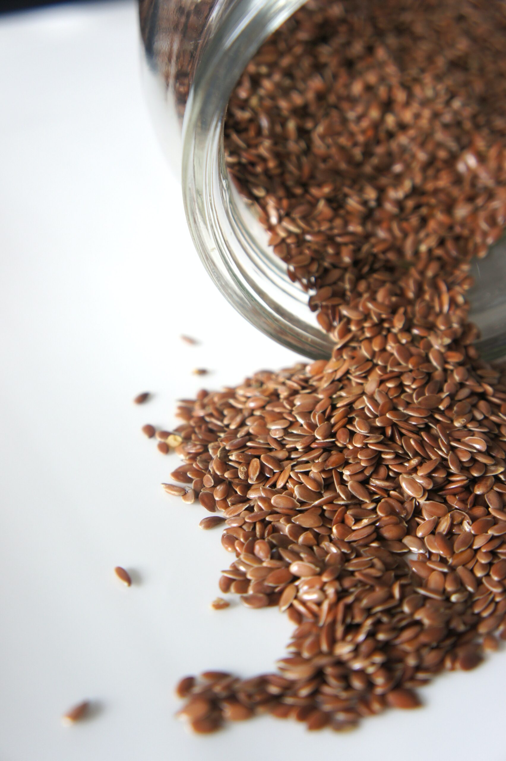 lots of flaxseeds on a table
