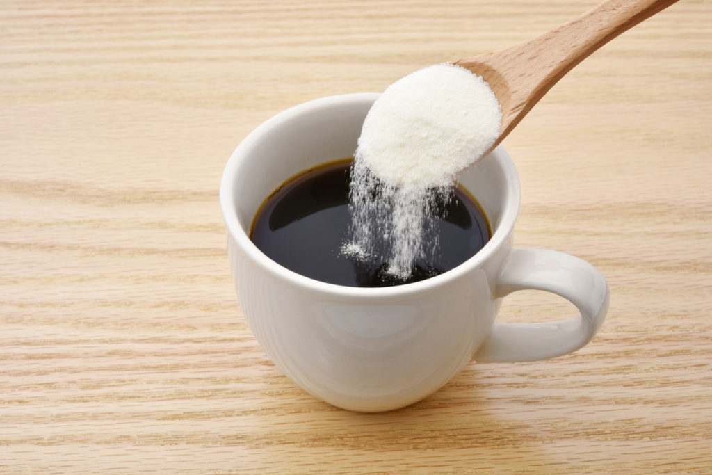 Coffee and collagen powder