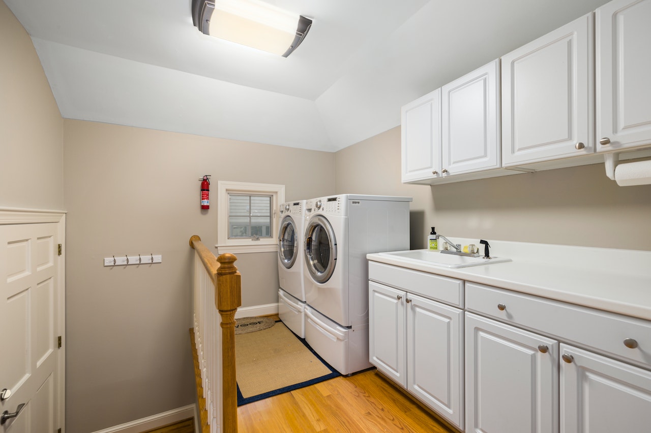 common laundry room items and appliances