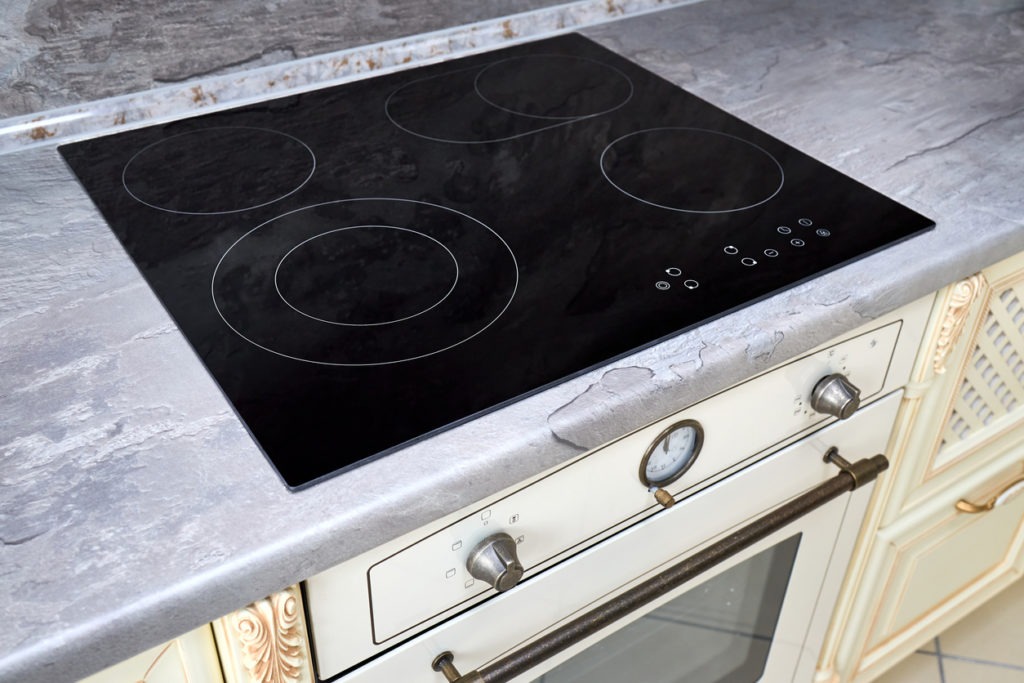 Freestanding induction cooker close-up photo