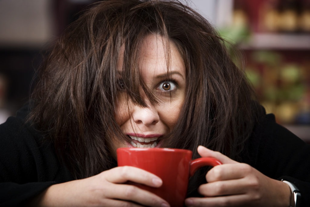 Coffee-Crazed Woman