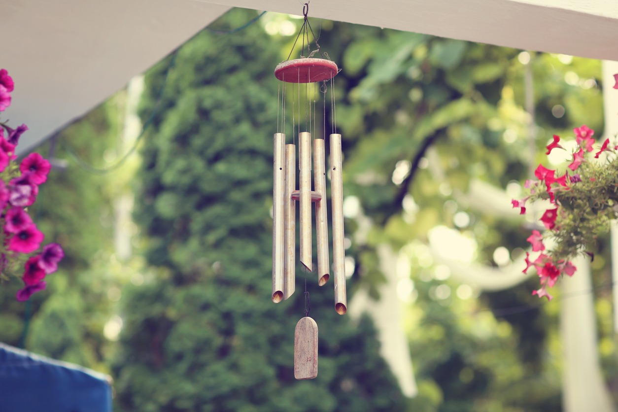 Silver and Wood Wind Chimes