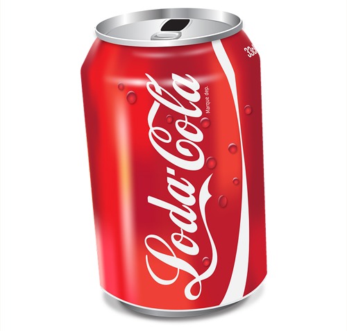 A can of coca-cola