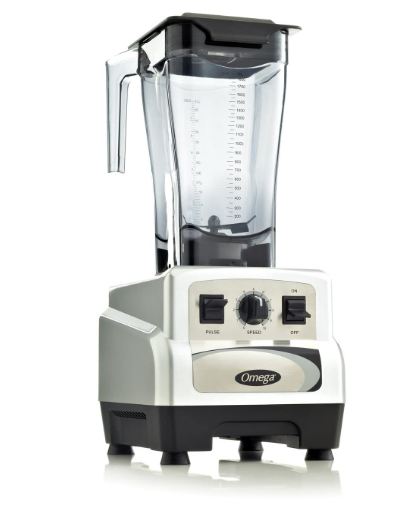 Omega BL460S 3 Peak Horse Power Commercial Blender Variable Speed with Pulse, 64-Ounce, Silver