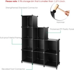 TomCare Cube Storage 9-Cube Closet Organizer Shelves