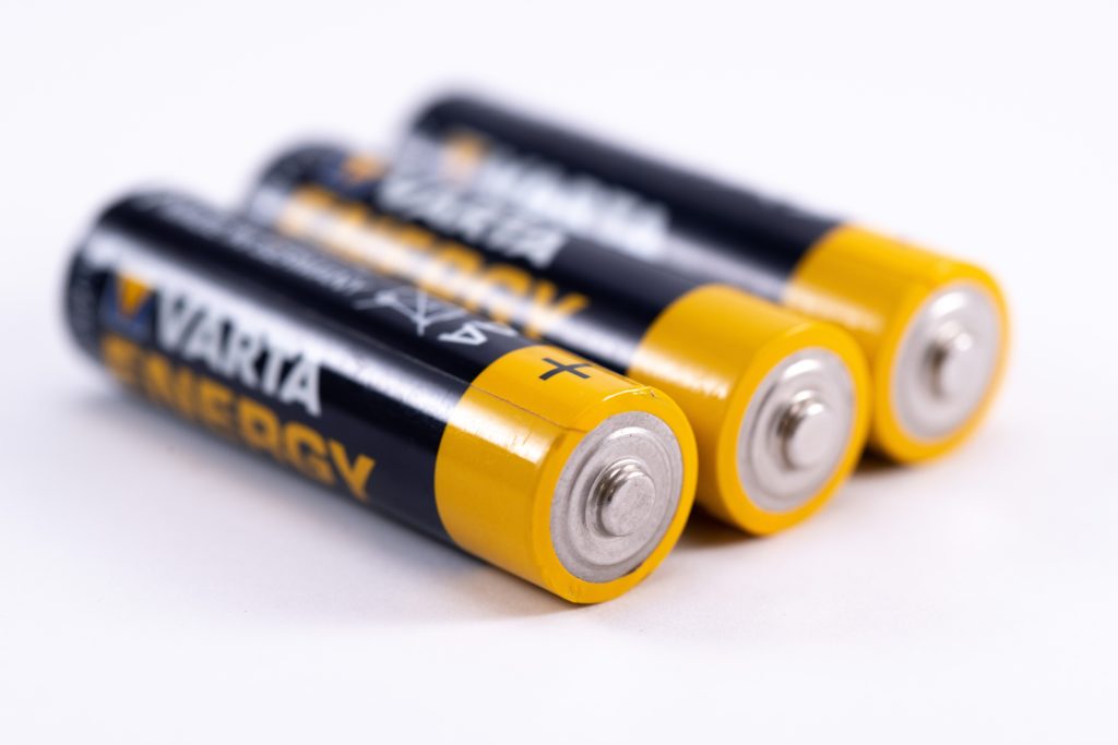 a-close-up-shot-of-black-and-yellow-batteries.