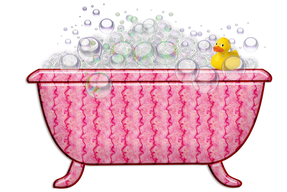 pink-bathtub-bubbles-rubber-ducky