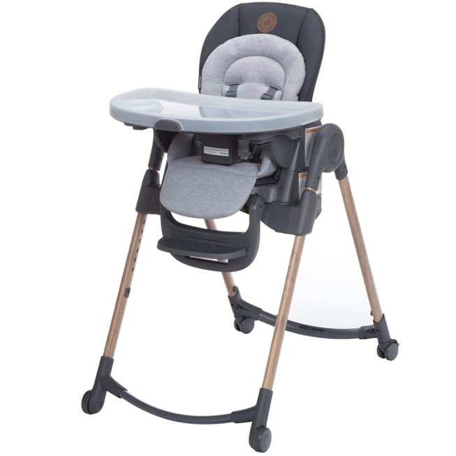 An-adjustable-highchair-with-padded-inserts