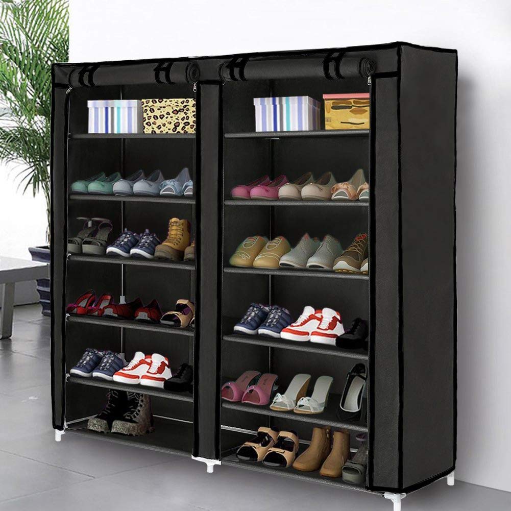 Blissun-Shoe-Rack-Shoe-Storage-Organizer-Cabinet-Tower-with-Non-Woven-Fabric-Cover