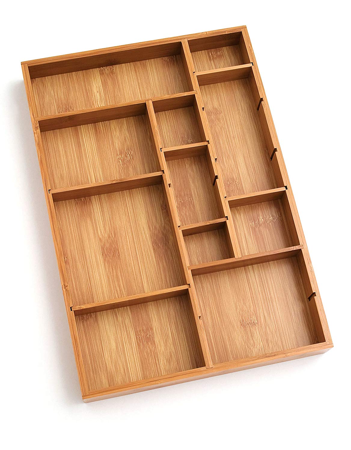 Lipper-International-8397-Bamboo-Wood-Adjustable-Drawer-Organizer-with-6-Removable-Dividers