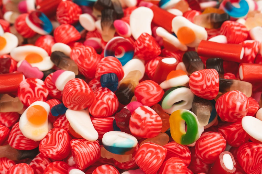 Mix gummy candies