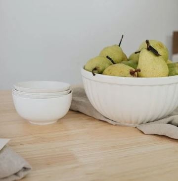 Pears in a bowl.