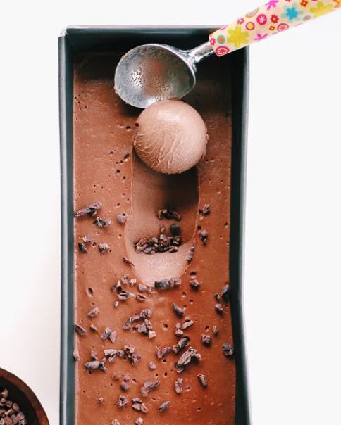 Scooping-chocolate-ice-cream