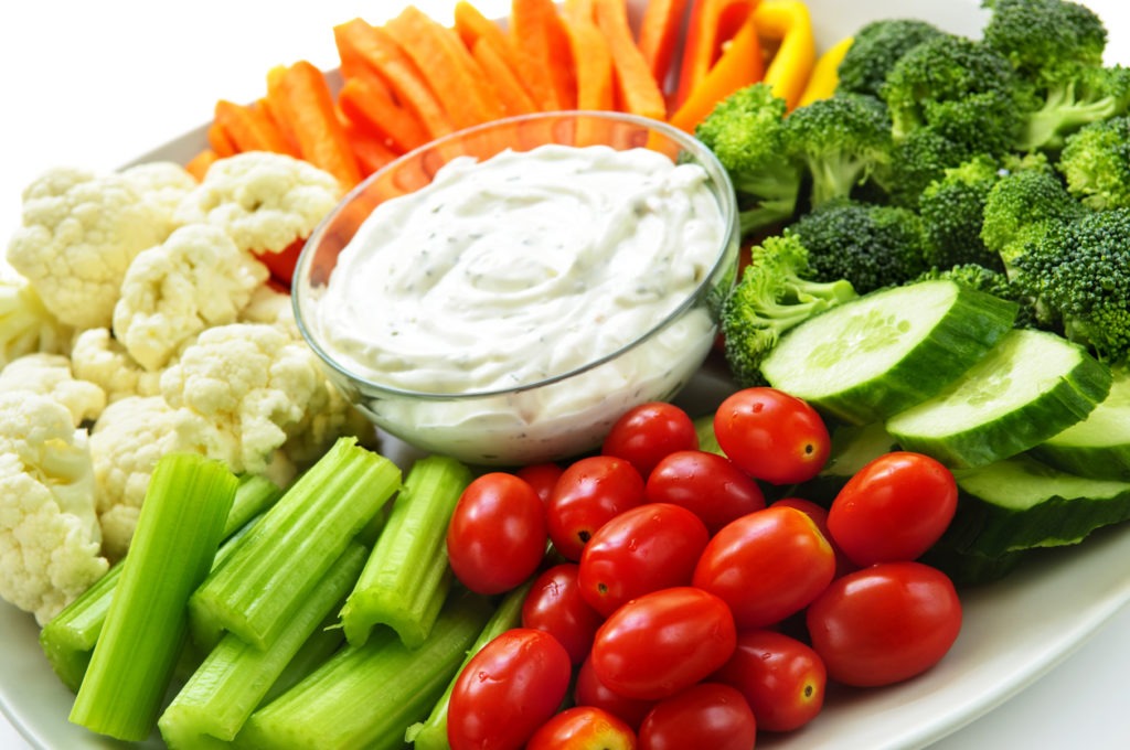 Vegetable with dip
