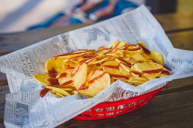 a-closeup-picture-of-a-basket-full-of-chips