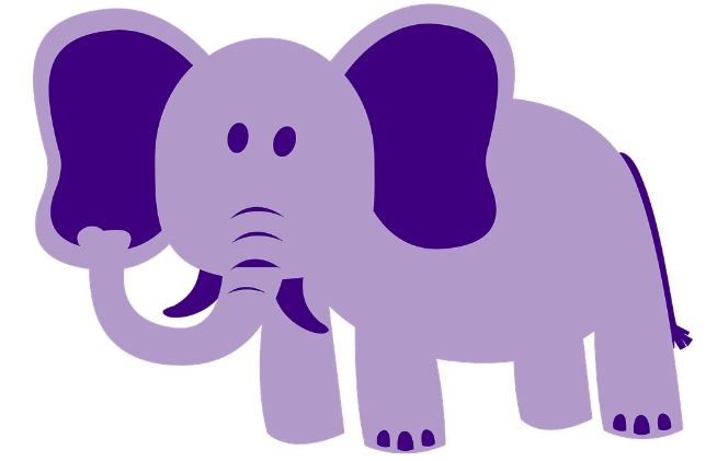 a-vector-image-of-a-large-elephant