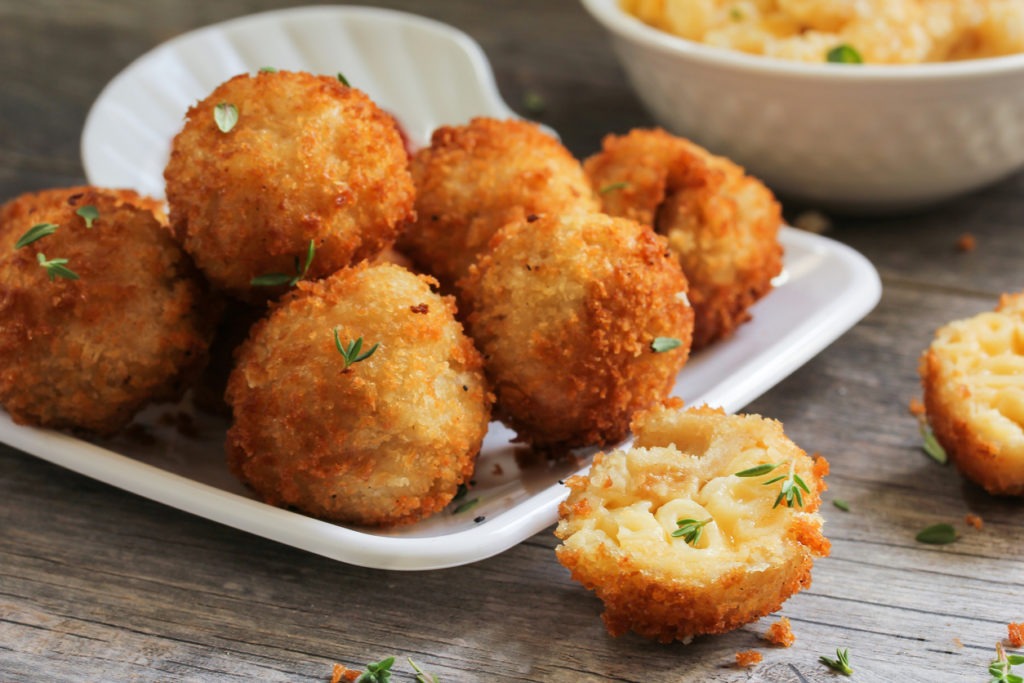 Fried Mac and cheese balls,