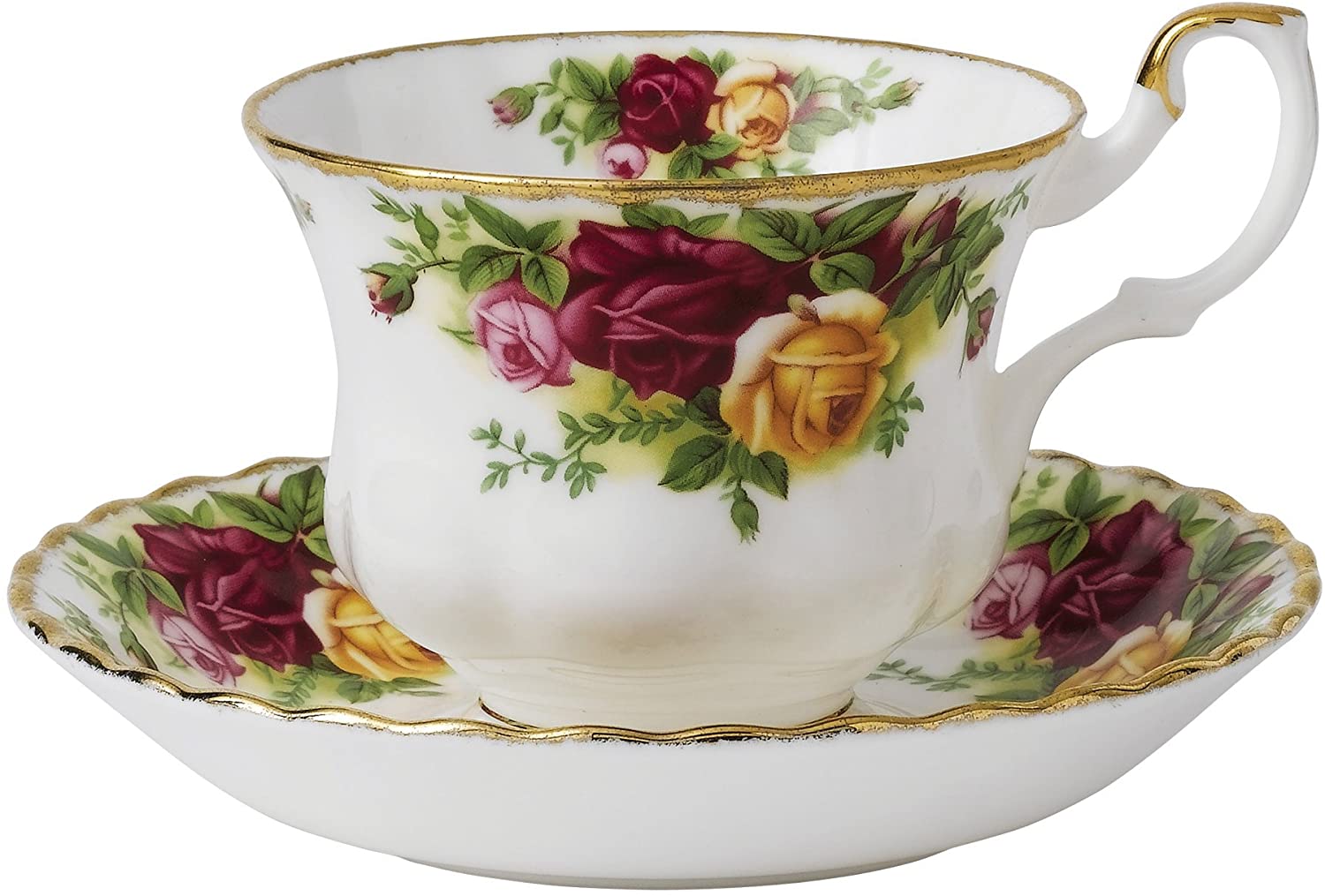 Royal-Albert-Old-Country-Roses-Teacup-Saucer-Set