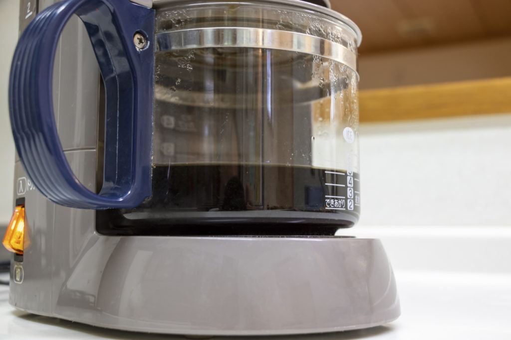 drip coffee machine making coffee