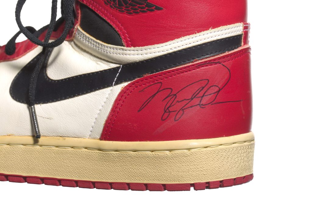 Signed sneakers