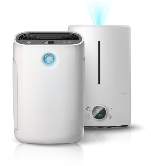 Air purifier in a white background.