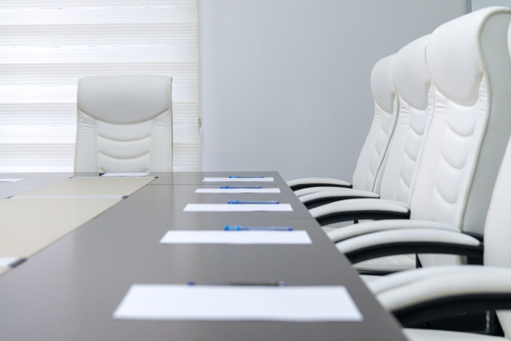 Executive conference room chair in white color 