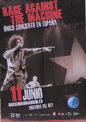 Rage Against the Machine Concert Poster