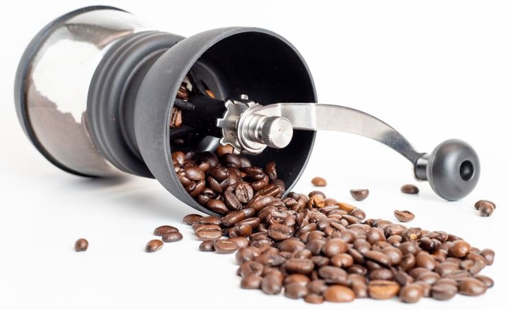 coffee bean, coffee grinder