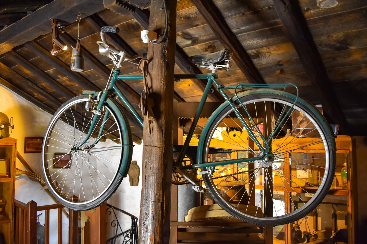Old retro bicycle, vintage concept